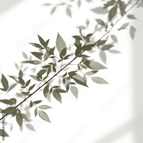 shadow overlay effect. Gray shadow of leaves isolated on white background. Plant foliage leaf shadow light effect. 
Mockup Blurred tree branch shadow. Ideal for summer spring design elements PNG