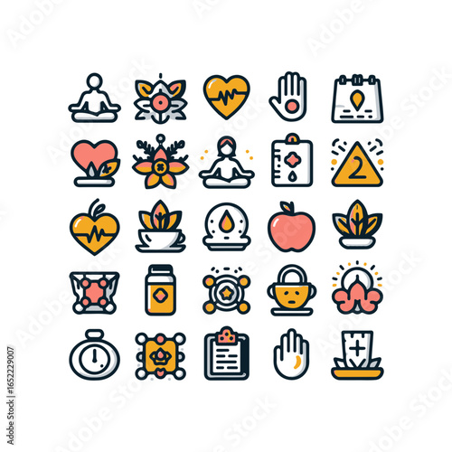 wellness Icons set