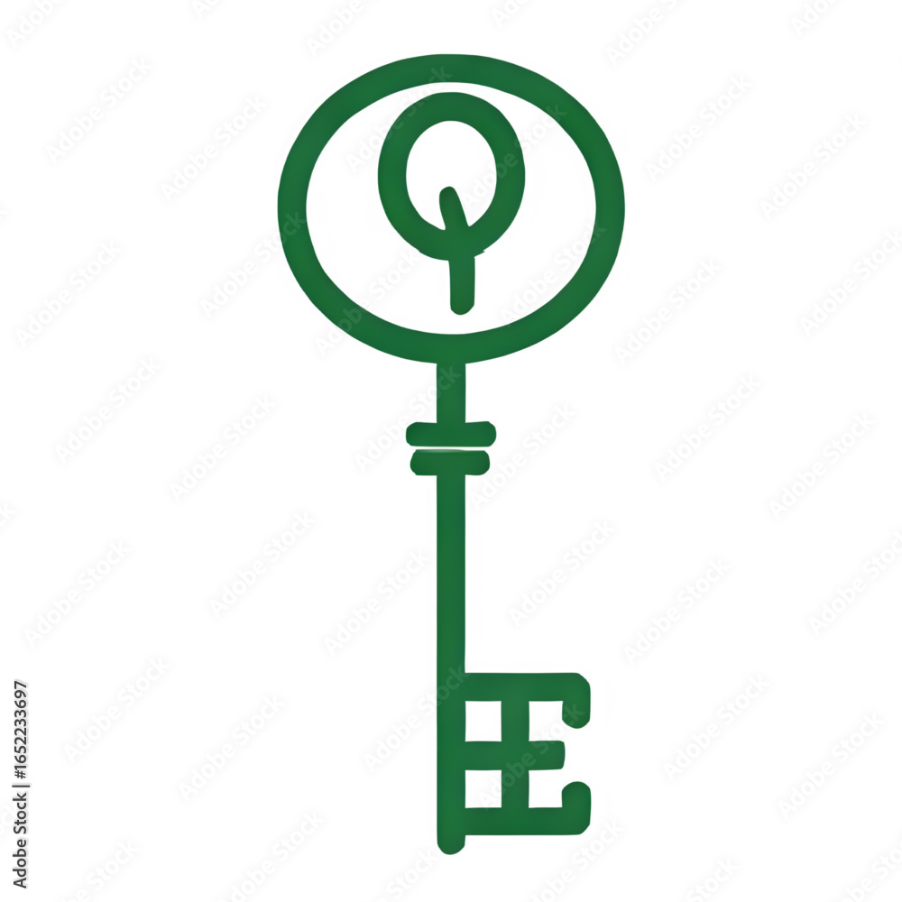 Obraz premium key logo