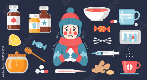 Feeling unwell? Cold and flu remedies like soup, honey, ginger, and medicine help you recover.