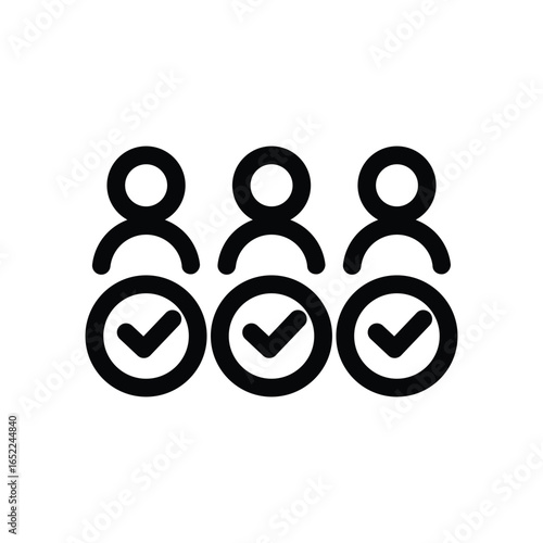 competent team outline icon vector design good for web or mobile app