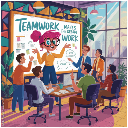 office teamwork image photo flyer 20.eps