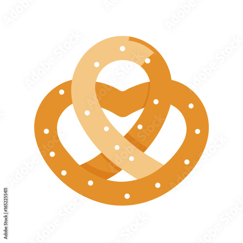 pretzels isolated on white background