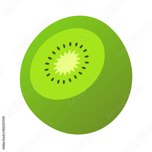 kiwi isolated on white background