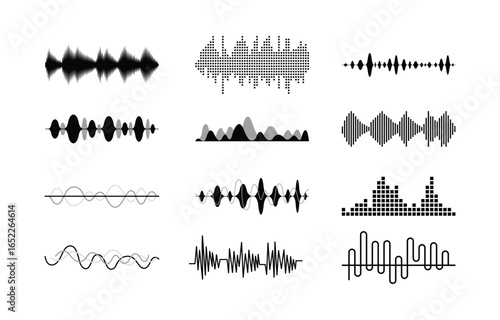  Sound Wave Icon Abstract Visualisation Sounds Amplitude