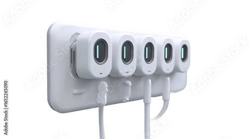 Smart Plug with Organized Cables