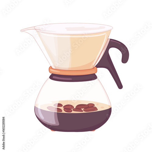Old coffee maker isolated 