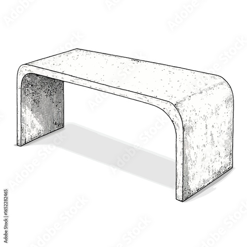 Concrete isolated white background 