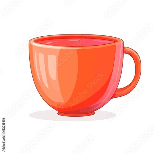 red cup on white background