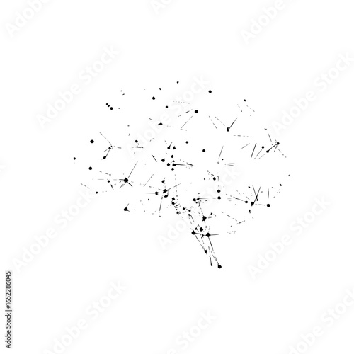 Brain connections neural network artificial intelligence mind innovation science technology concept design
