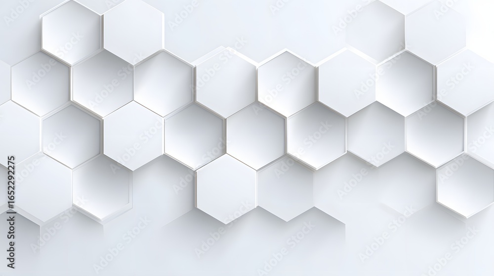 Fototapeta premium Abstract geometric pattern of hexagonal shapes.