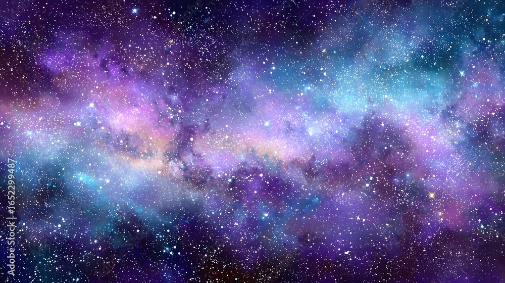 Naklejka premium Colorful nebulae and stars in deep space.