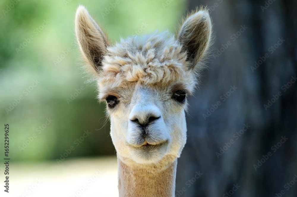 Obraz premium Close up of alpacas