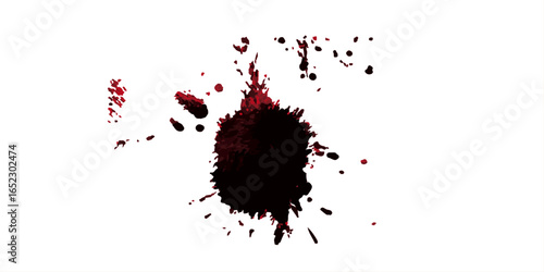 ink blots and splats. detailed ink splats Hyperrealistic Highly Detailed Isolated On Transparent Background	