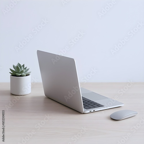 Clean Workspace with Laptop