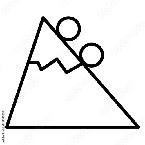 Snow Avalanche Icon