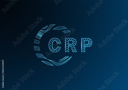 CRP low poly letter logo vector design. CRP lower poly logo design. CRP unique low poly logo design.