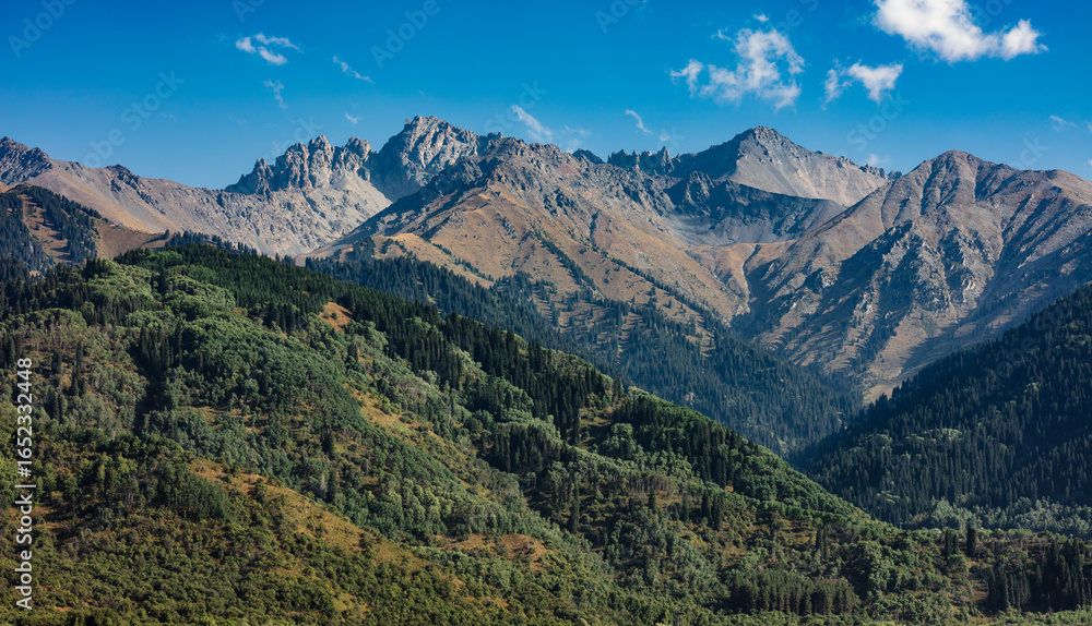 Fototapeta premium mountain landscape with blue sky