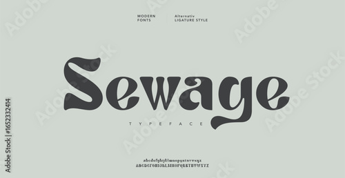 Sewage modern creative minimal alphabet small letter logo design