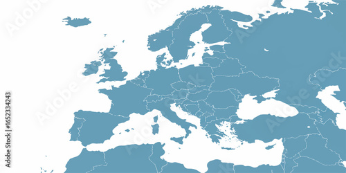 Scotland Highlighted Europe Map Vector – Scottish Flag Design