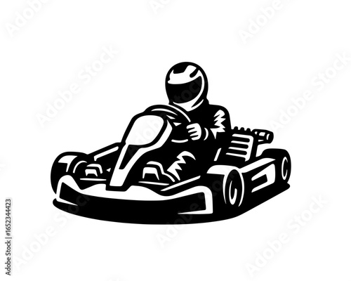 Gocart rider vector