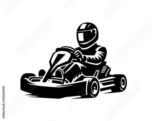 Gocart rider vector