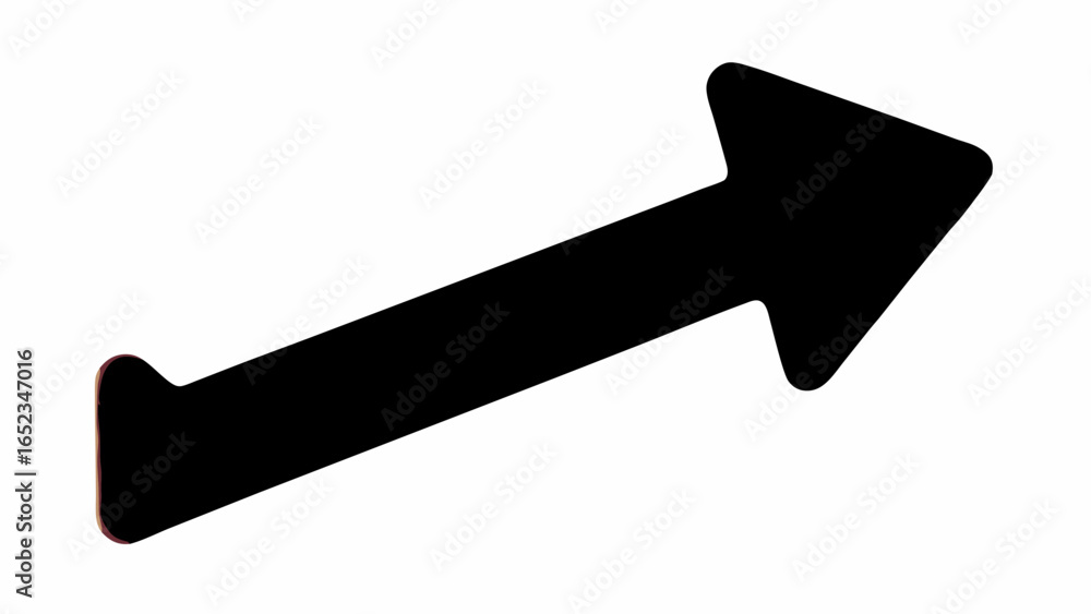 A black arrow pointing towards the upper right corner with a rounded end on a white background image A black arrow pointing towards the upper right corner with a rounded end on a white background image