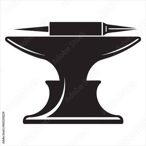 antique anvil vector art