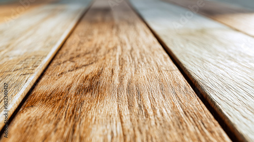Close-up of natural wooden planks with a textured surface