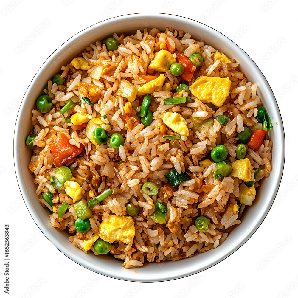 fried rice with vegetables on transparent png background fried rice with vegetables on transparent png background