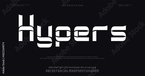 Hypers creative modern stylish calligraphy letter logo design