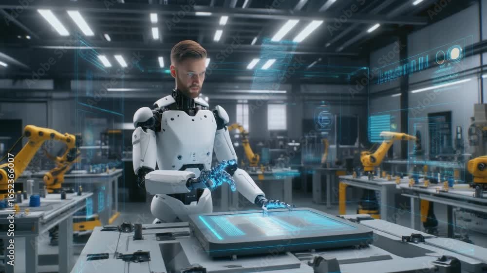 A Humanoid Robot Working with a Holographic Interface A Humanoid Robot Working with a Holographic Interface