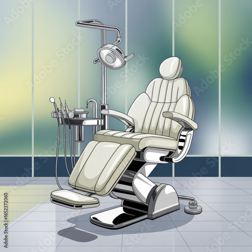 😁A dental chair vector