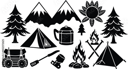 Adventure Camping Silhouettes Pack