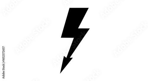 bold transparent lightning bolt icon instant energy and power symbol