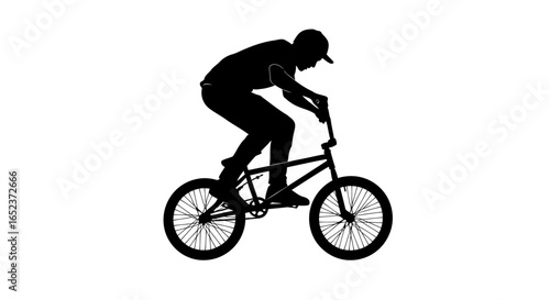 bmx rider silhouette transparent background for dynamic designs