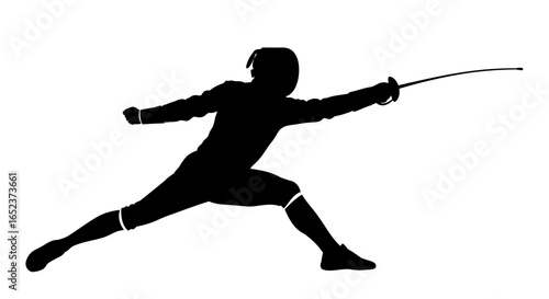 dynamic fencing silhouette transparent background vector illustration
