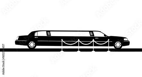 elegant black limousine with transparent background vip arrival icon