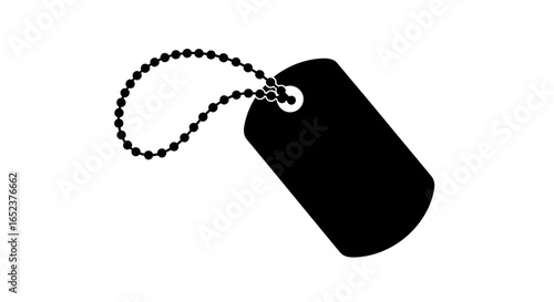 military dog tag icon transparent background vector illustration