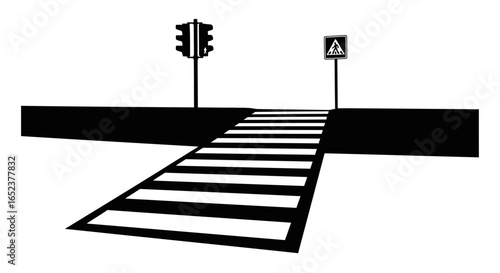 safe crosswalk transparent vector illustration of pedestrian crossing