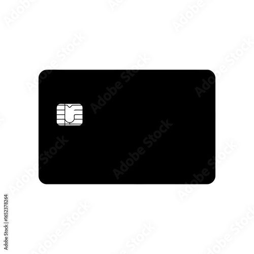 secure payment chip card icon transparent background vector illustration