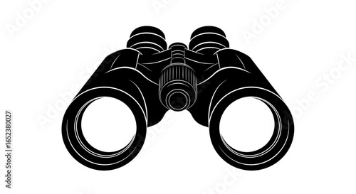 transparent background binoculars vector illustration for design projects