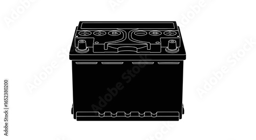 transparent background car battery illustration perfect for automotive designs