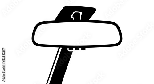 transparent background car rearview mirror vector illustration