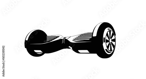 transparent background hoverboard illustration modern twowheeled selfbalancing scooter