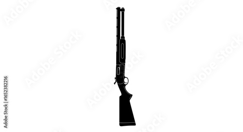 transparent background shotgun silhouette vector illustration for design projects