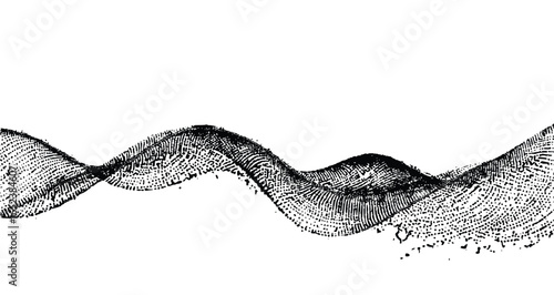 Snake body sketch – textured serpent drawing with scales and wave shape