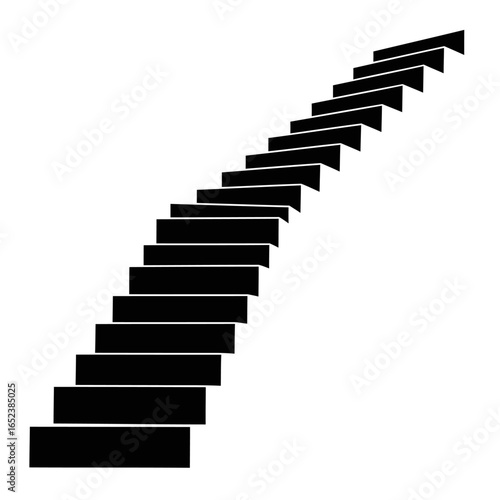 Wallpaper Mural transparent background vector illustration of a modern staircase ascending to success Torontodigital.ca