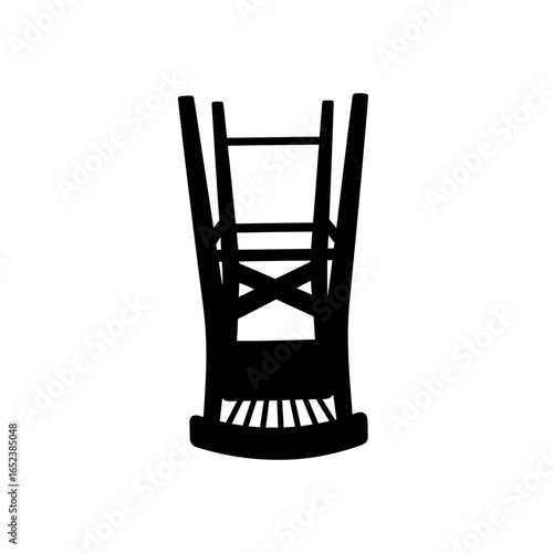 transparent background vector illustration of an empty bar stool