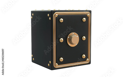 Portable Security Safe with Minimal Design on white background